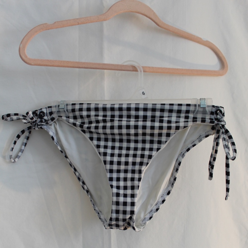LOFT Gingham Bikini Bottoms